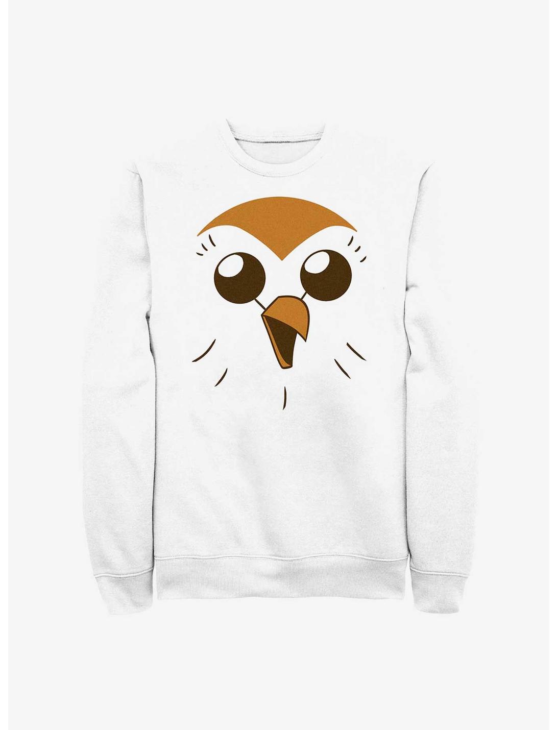 Disney The Owl House Hooty Face Sweatshirt, WHITE, hi-res