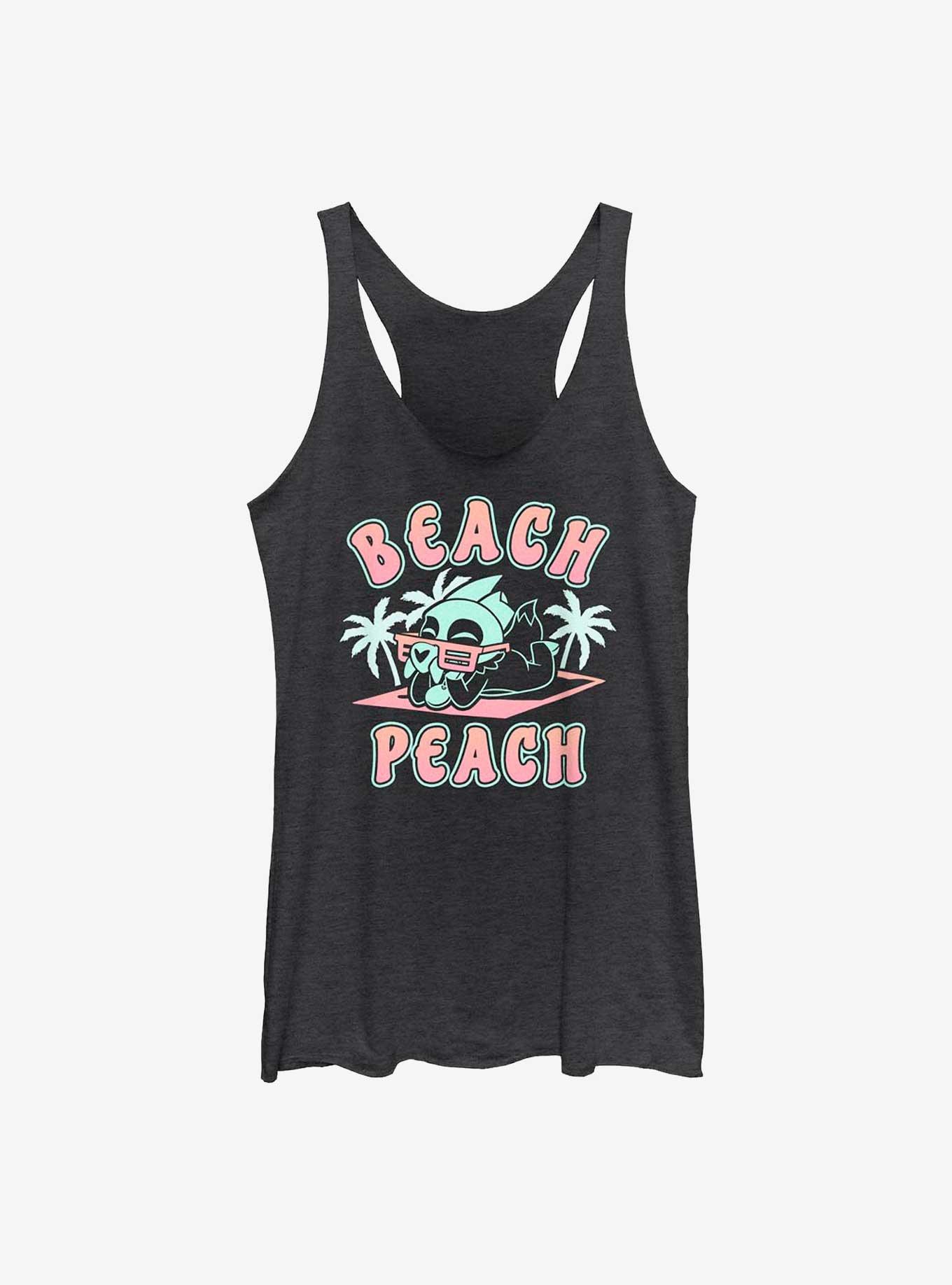 Disney The Owl House Beach Peach Womens Tank Top, BLK HTR, hi-res