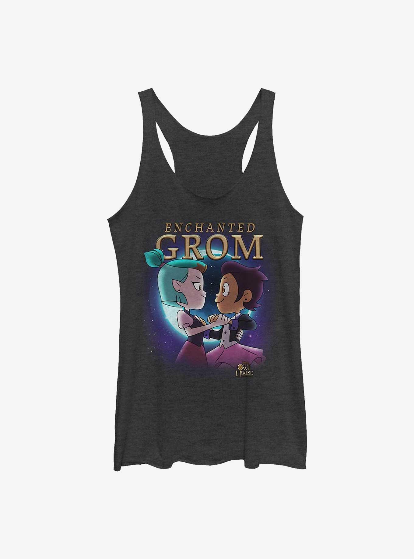 Disney The Owl House Grom Womens Tank Top, BLK HTR, hi-res