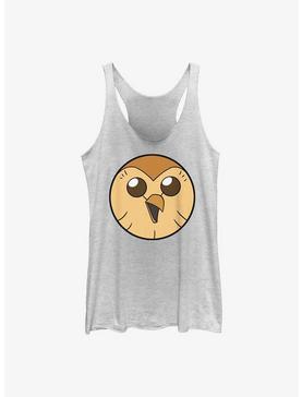 Disney The Owl House Hooty Face Solid Womens Tank Top, , hi-res