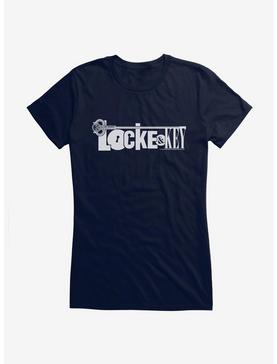 Locke and Key Light Logo Girls T-Shirt, NAVY, hi-res