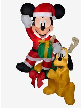Disney Mickey Mouse And Pluto Inflatable Decor, , hi-res