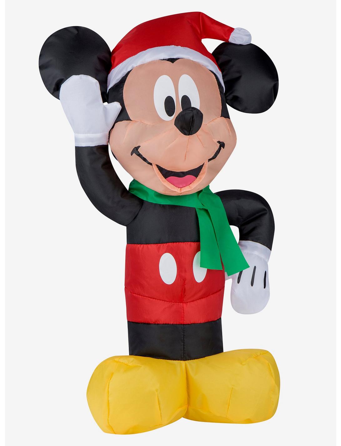 Disney Mickey Mouse Santa Hat Inflatable Decor, , hi-res