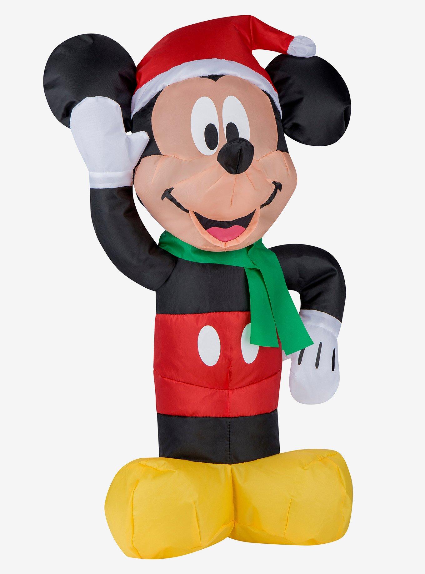 Disney Mickey Mouse Santa Hat Inflatable Decor, , hi-res
