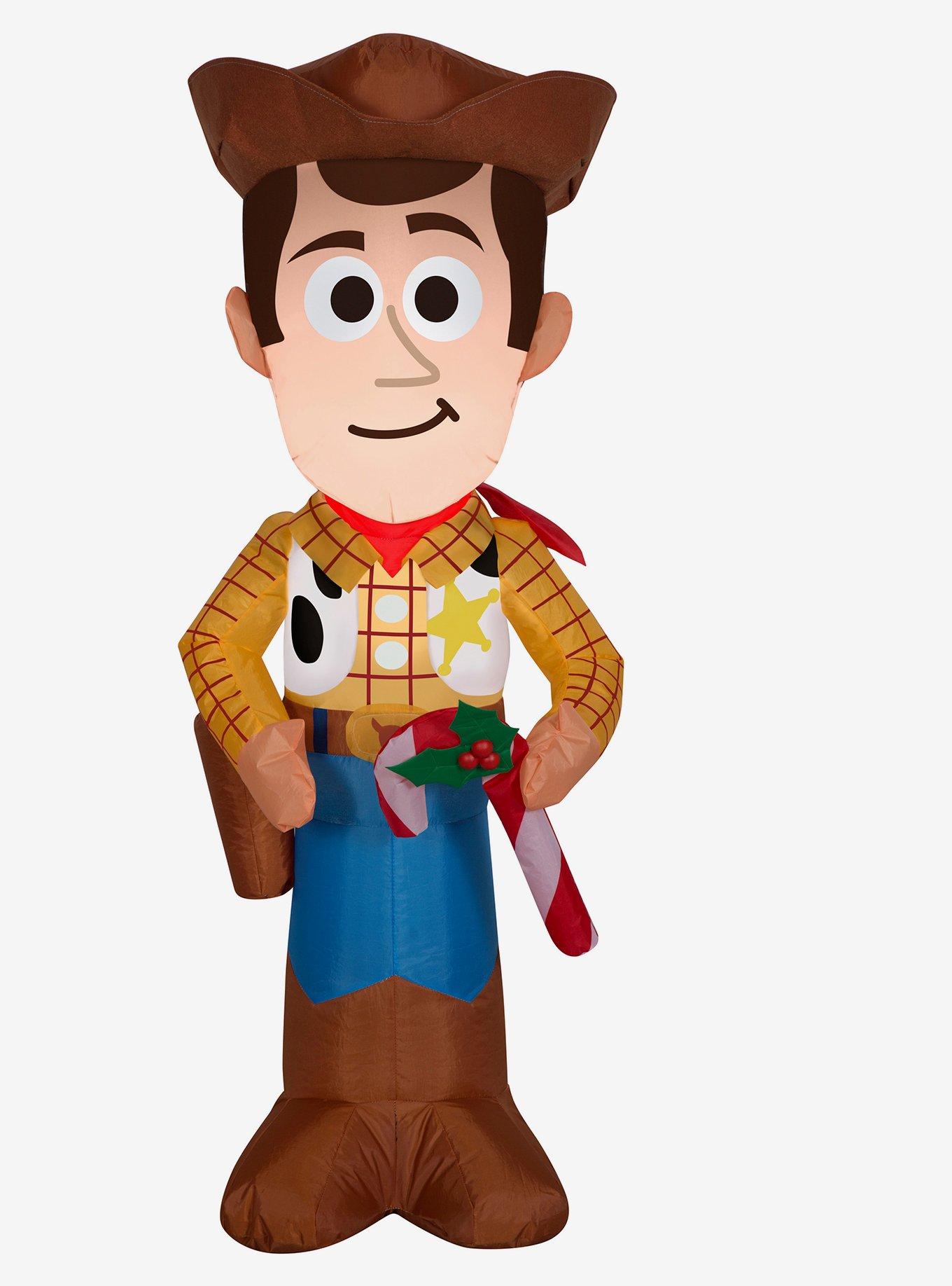 Disney Pixar Toy Story Woody Candy Cane Inflatable Decor, , hi-res