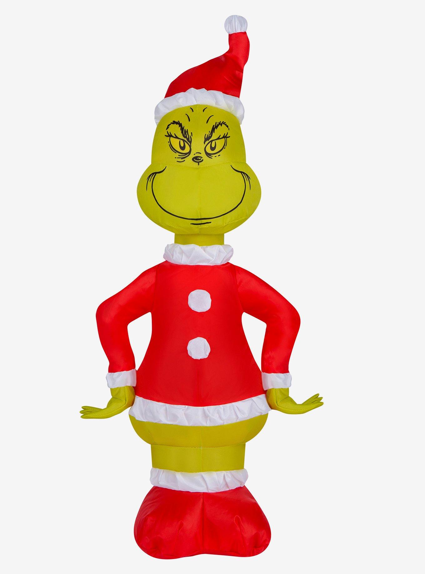 Grinch Santa Suit Inflatable Decor | Hot Topic