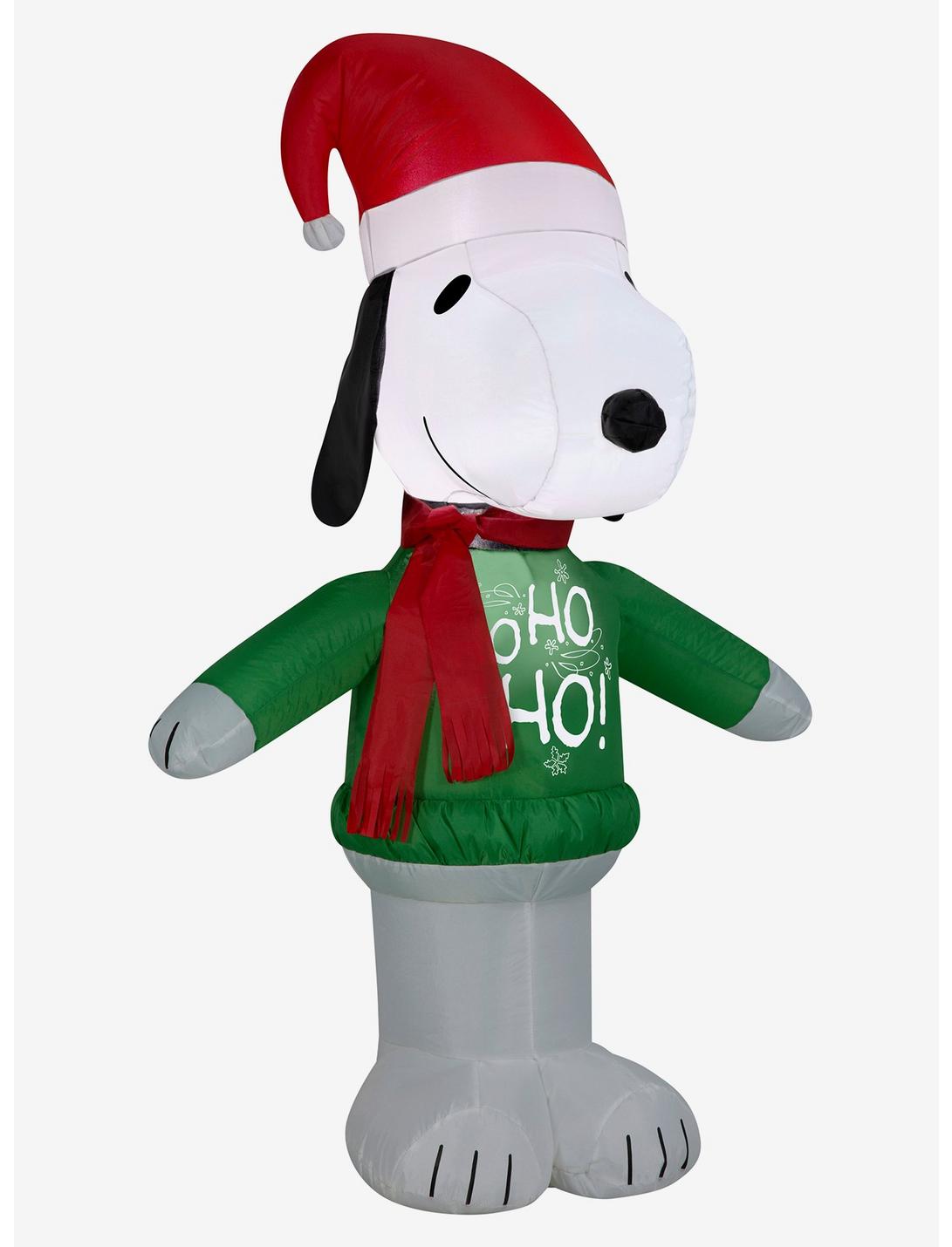 Peanuts Snoopy Holiday Sweater Inflatable Decor, , hi-res