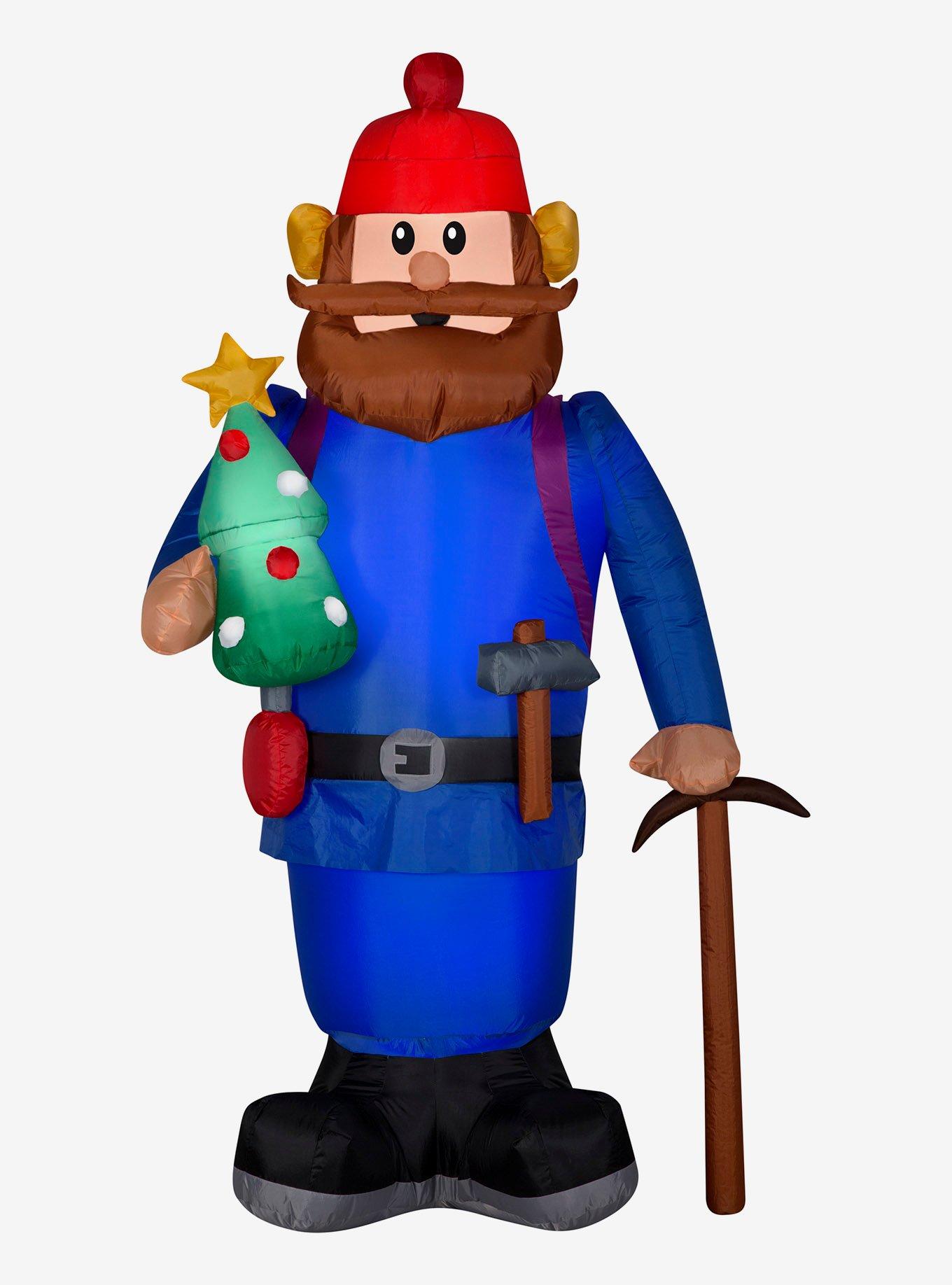 Rudolph The Red Nosed Reindeer Yukon Cornelius Inflatable Decor, , hi-res