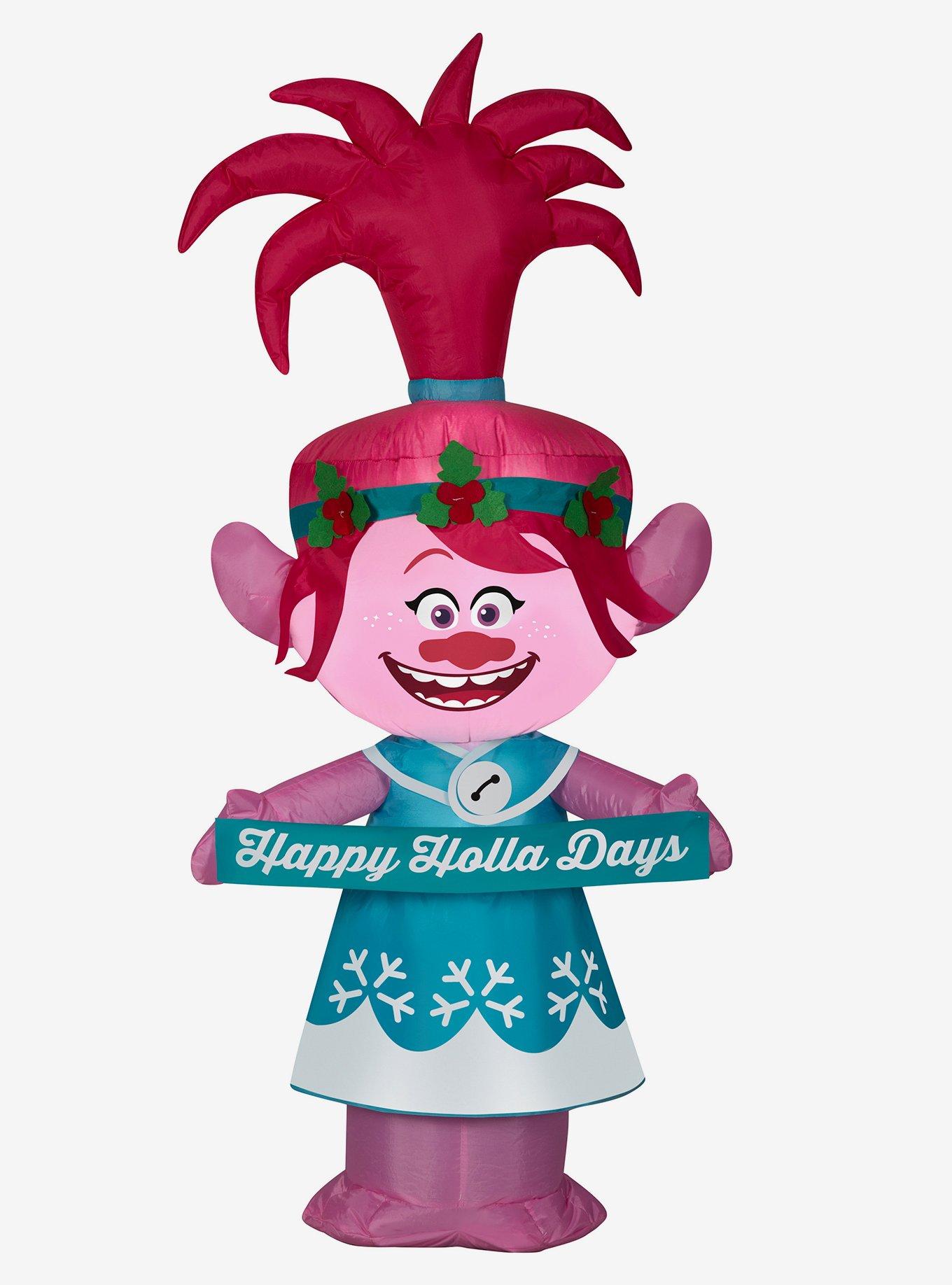 Trolls Poppy Holiday Outfit Inflatable Decor, , hi-res