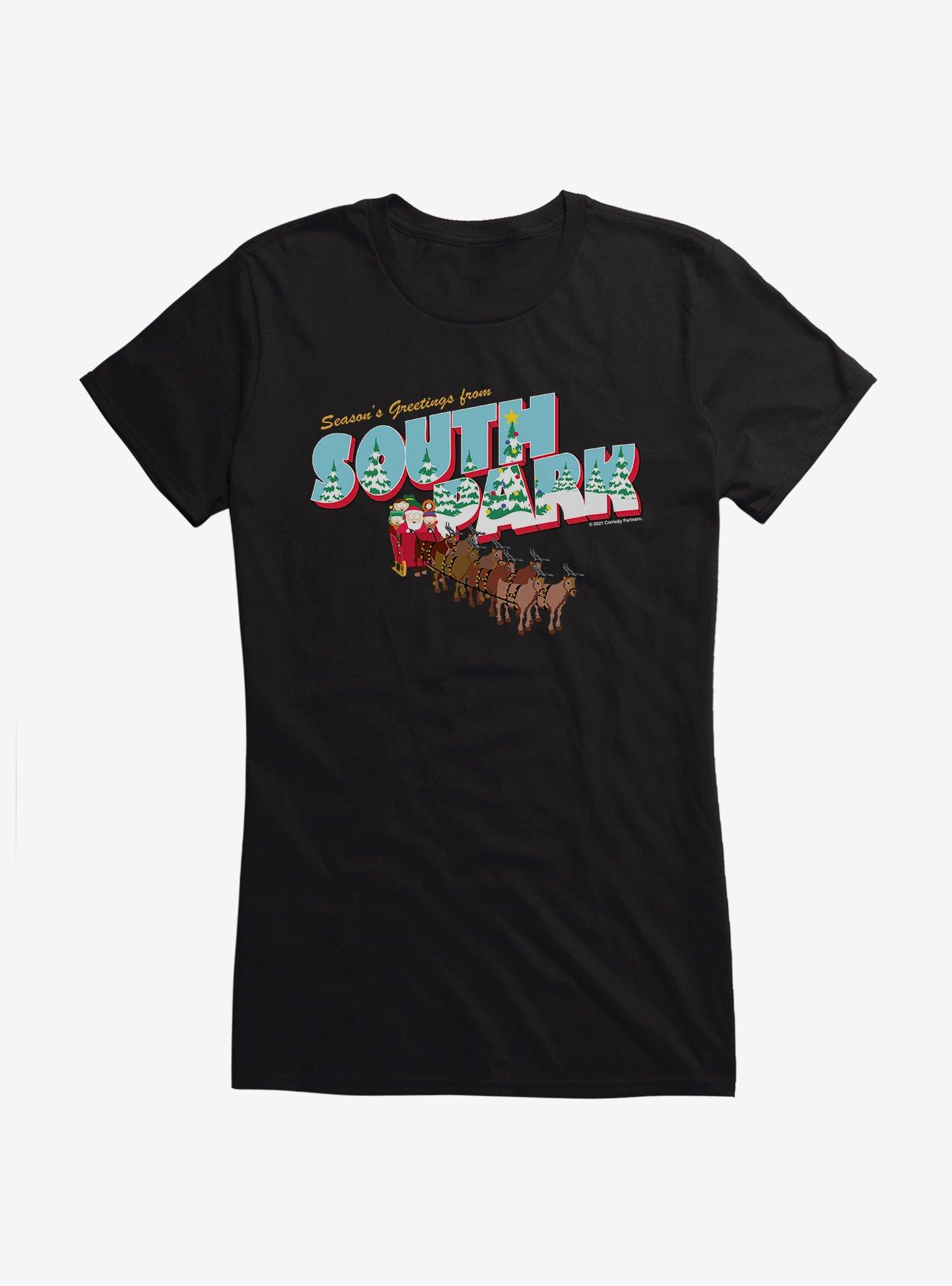 South Park Christmas Guide On the Roof Girls T-Shirt