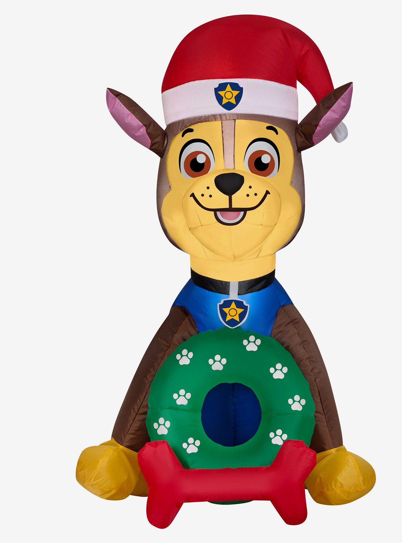 Nickelodeon Paw Patrol Chase Santa Hat Inflatable Decor, , hi-res
