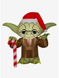 Star Wars Yoda Santa Hat Inflatable Decor, , hi-res