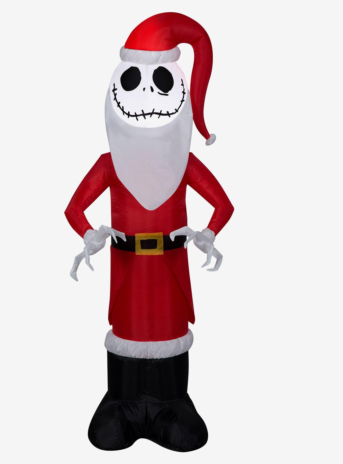 The Nightmare Before Christmas Jack Santa Outfit Inflatable Decor, , hi-res