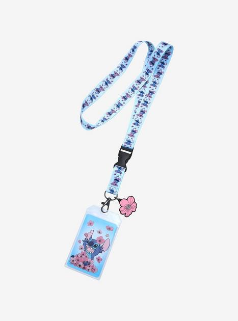 Disney Lilo & Stitch Cherry Blossoms Lanyard | BoxLunch