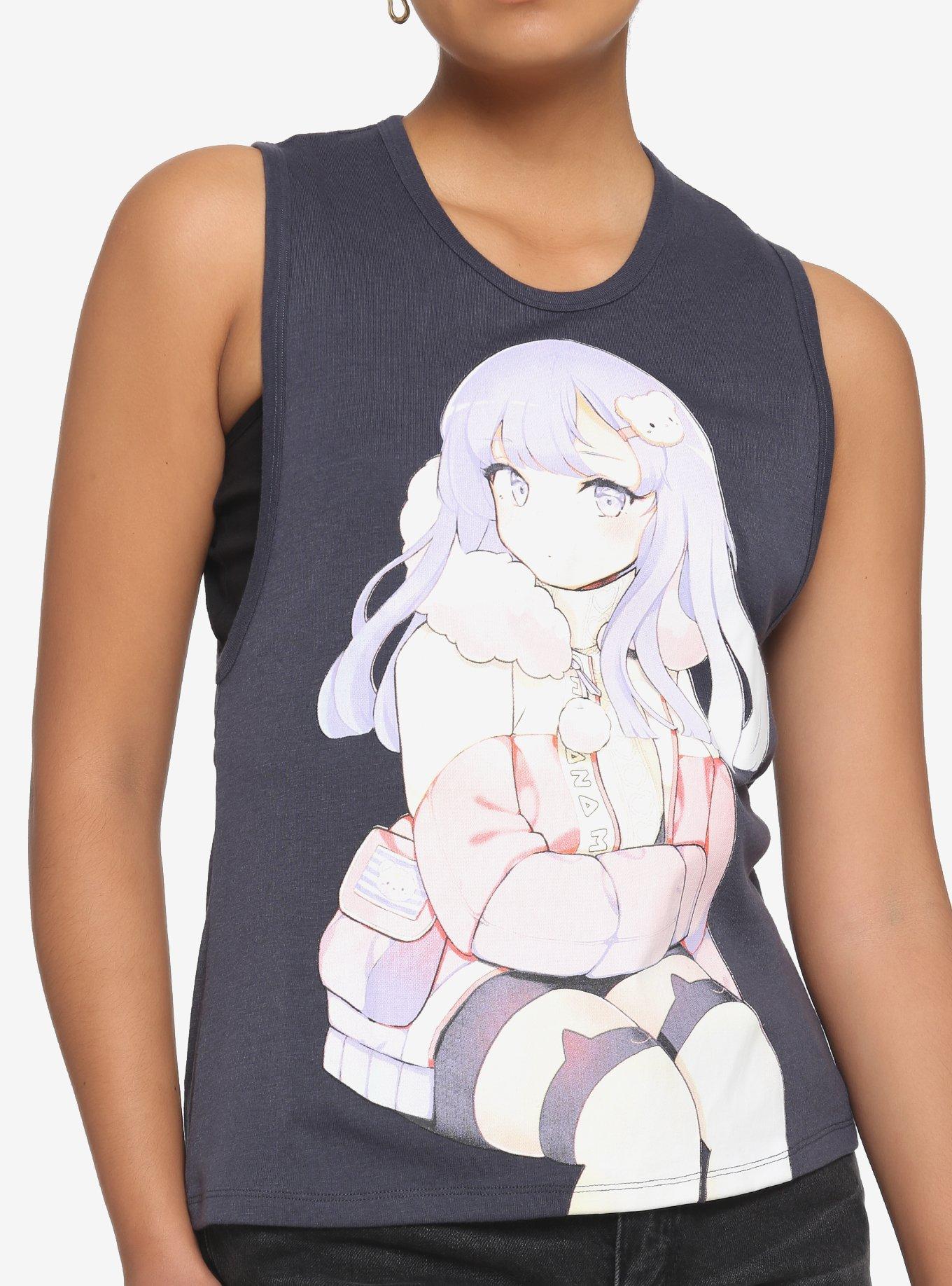 Kawaii Girl Parka Girls Muscle Tank Top By Chisana Mun, MULTI, hi-res