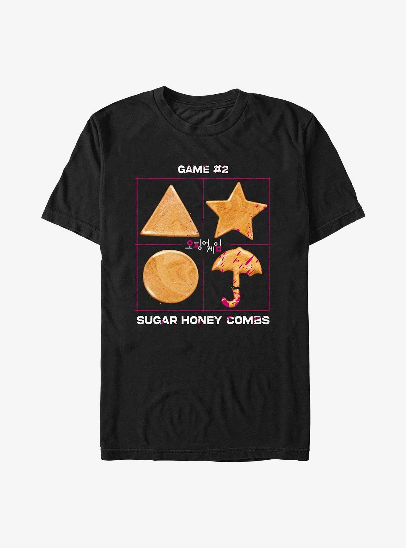 Squid Game Broken Umbrella Honeycomb T-Shirt, , hi-res