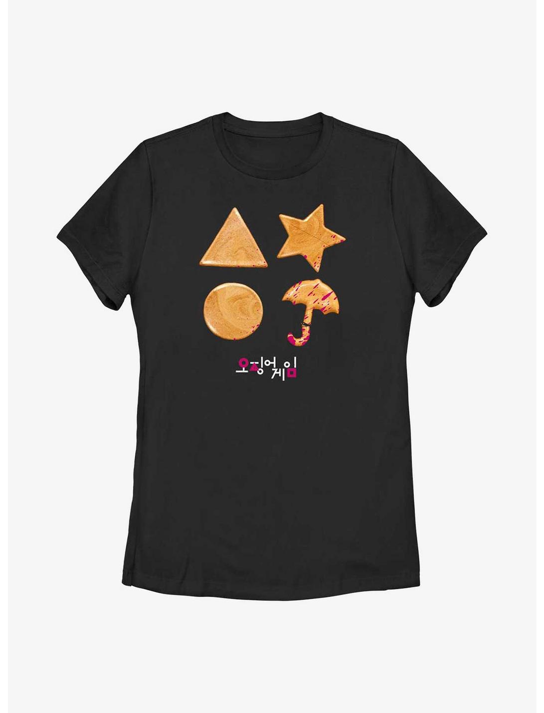 Squid Game Splatter Honeycomb Womens T-Shirt, BLACK, hi-res