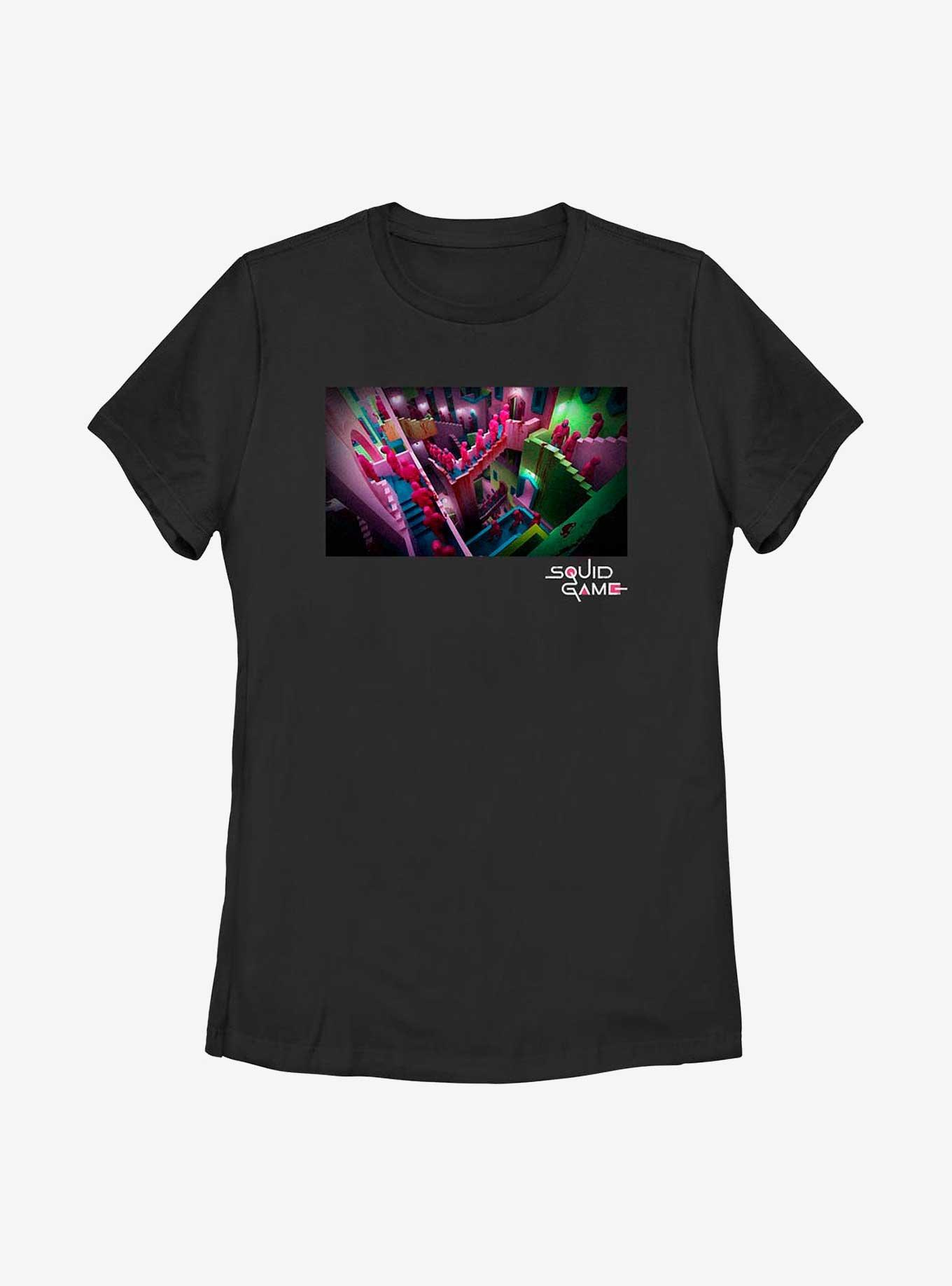 Squid Game Guarded Staircase Womens T-Shirt, , hi-res