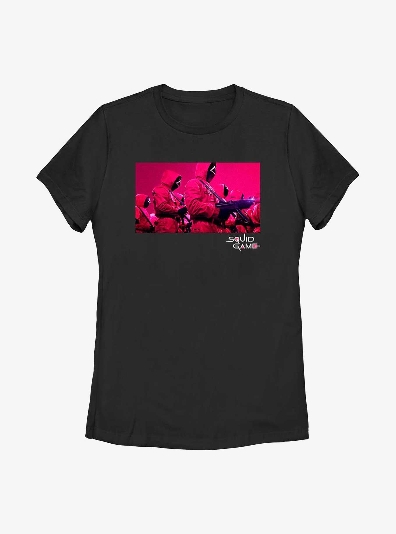 Squid Game Guards At The Ready Womens T-Shirt, BLACK, hi-res