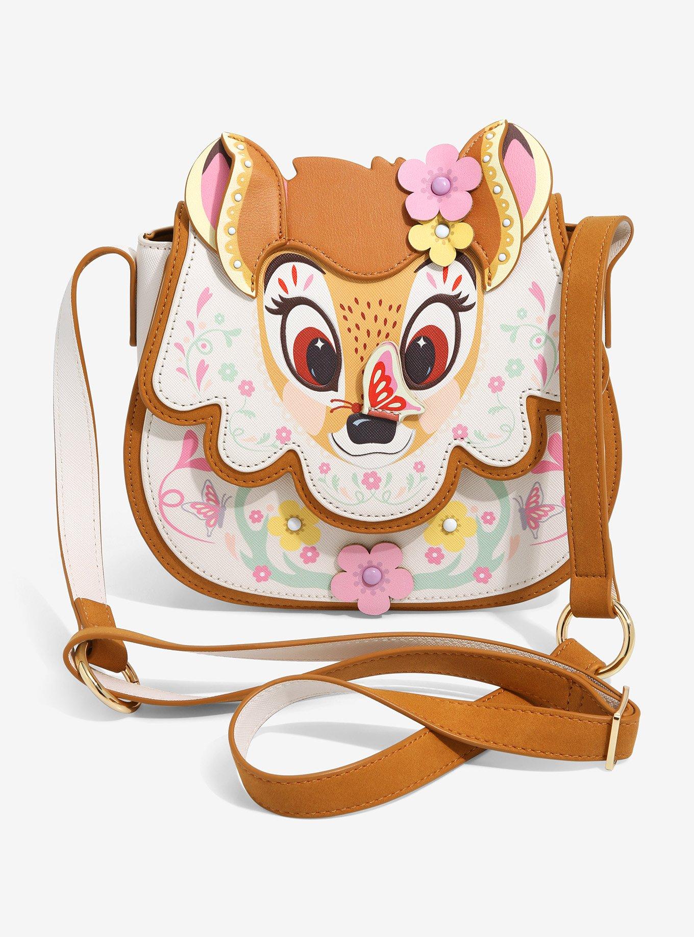 Danielle Nicole Disney Bambi Figural Floral Crossbody Bag BoxLunch