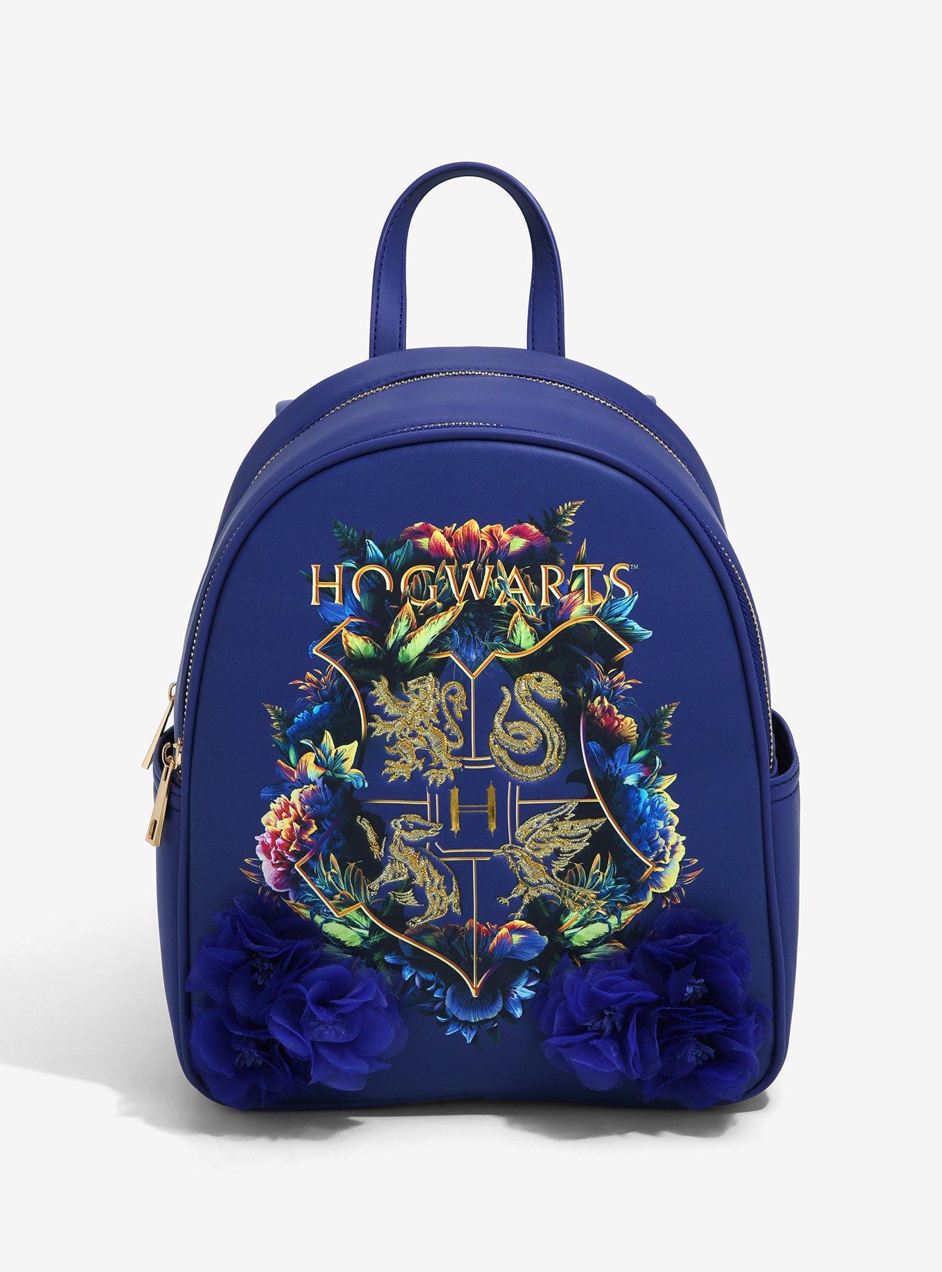 Crossbody Bag - Hogwarts Crest (Black & Gold)