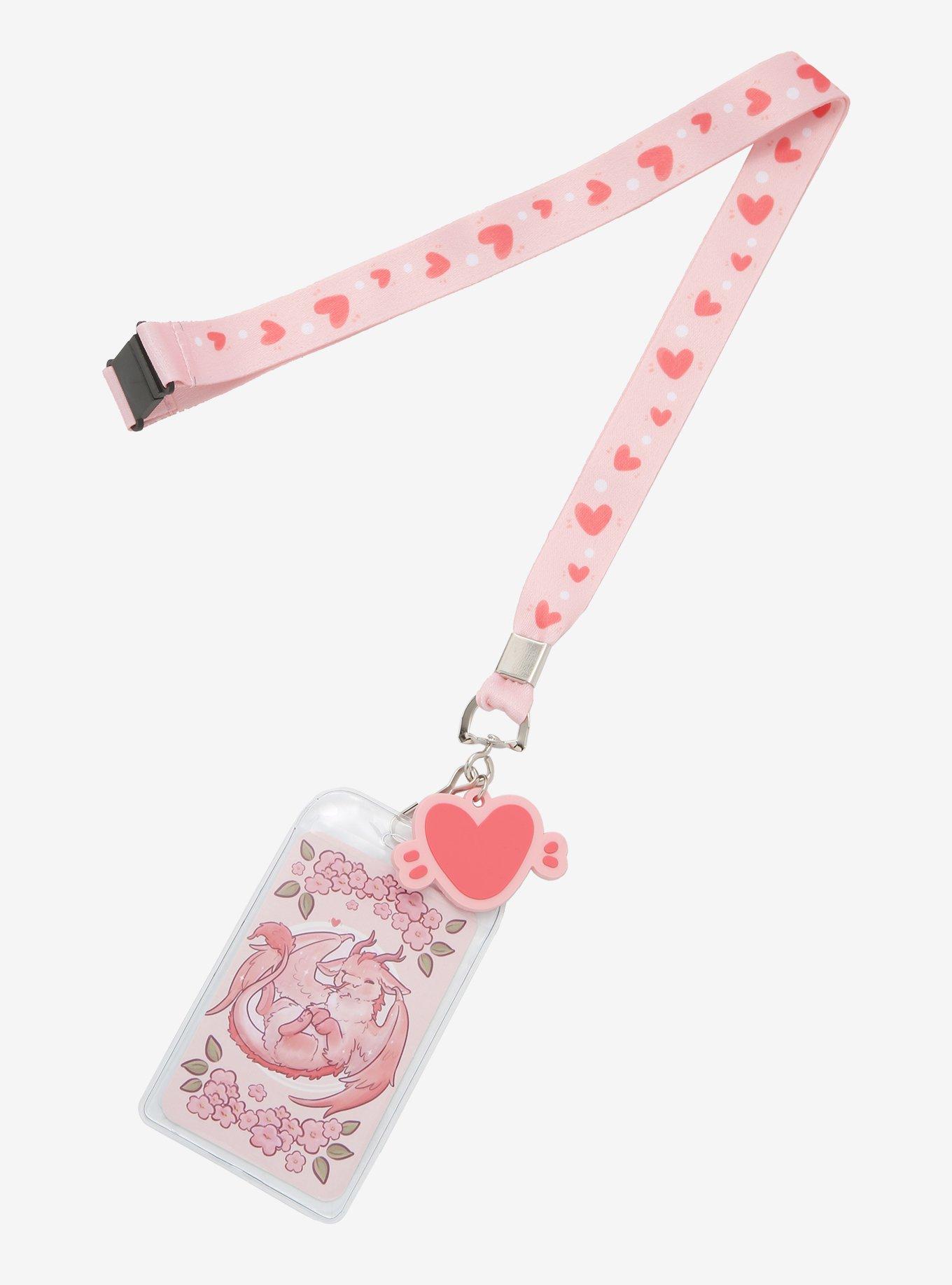 Pink Dragon Lanyard By Naomi Lord Art, , hi-res