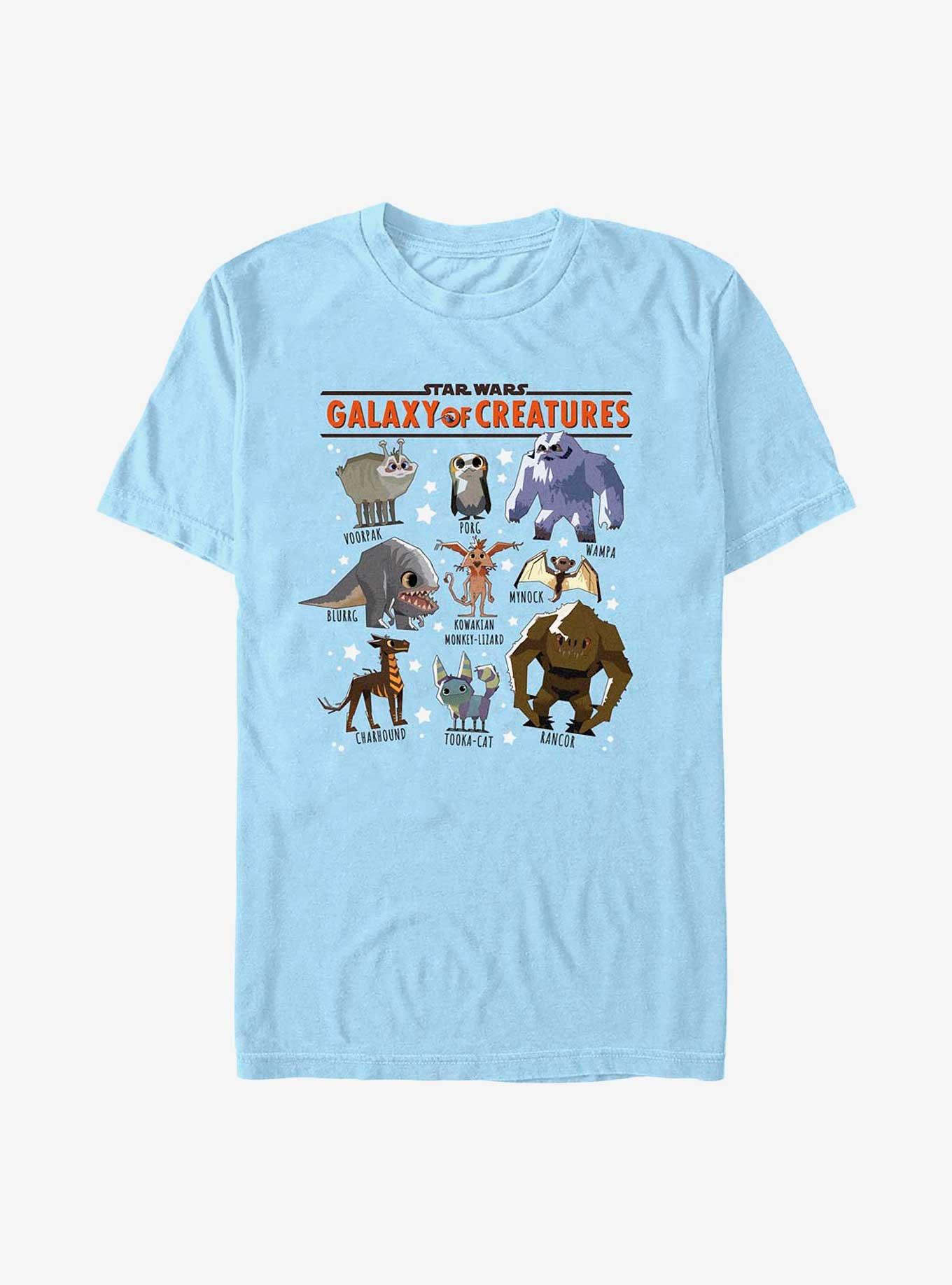 Star Wars Galaxy Of Creatures Creature Textbook T-Shirt, LT BLUE, hi-res