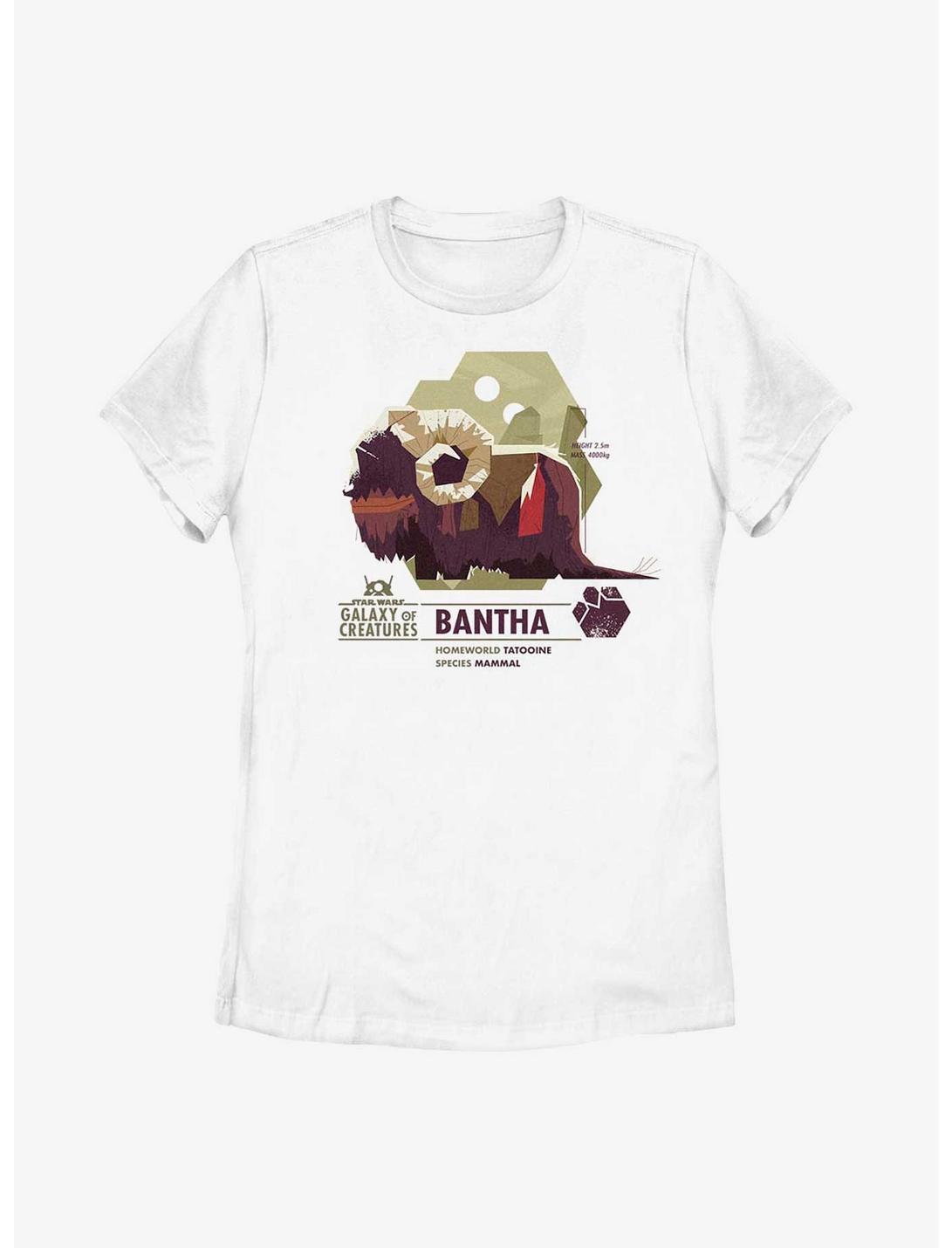 Star Wars Galaxy Of Creatures Bantha Species Womens T-Shirt, WHITE, hi-res