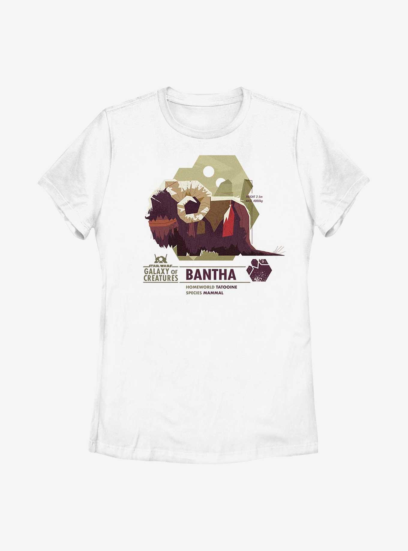 Star Wars Galaxy Of Creatures Bantha Species Womens T-Shirt, WHITE, hi-res