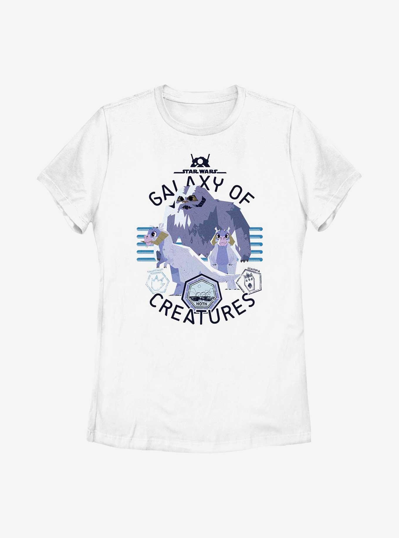 Star Wars Galaxy Of Creatures Hoth Native Species Womens T-Shirt, WHITE, hi-res