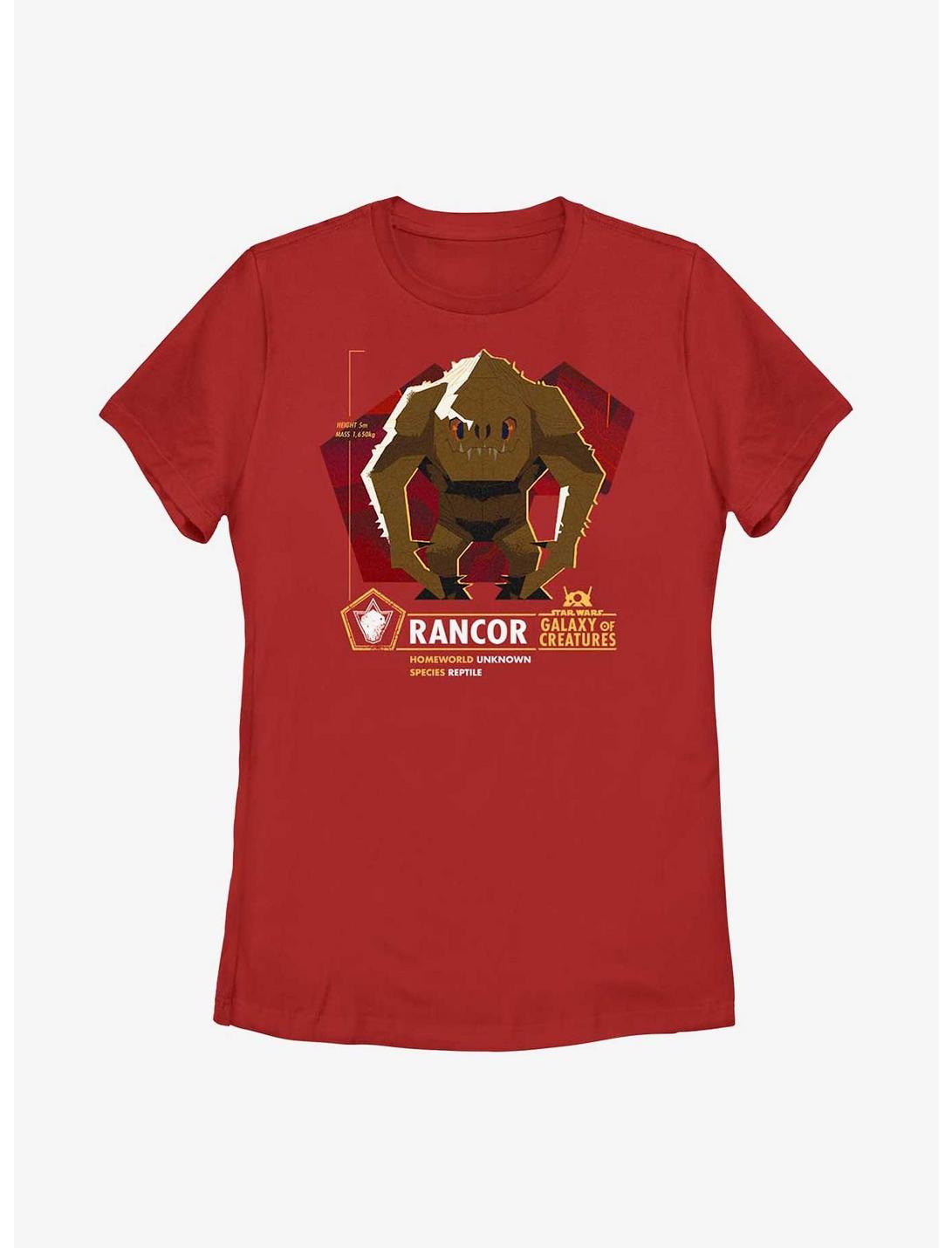 Star Wars Galaxy Of Creatures Rancor Species Womens T-Shirt, RED, hi-res
