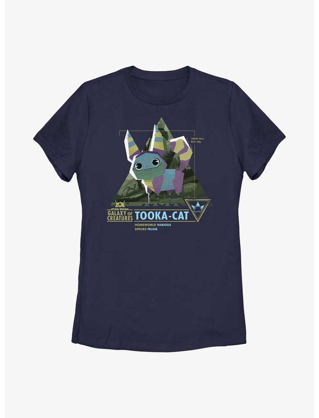 Star Wars Galaxy Of Creatures Tooka-Cat Species Womens T-Shirt, NAVY, hi-res