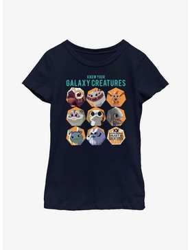 Star Wars Galaxy Of Creatures Creature Chart Youth Girls T-Shirt, , hi-res