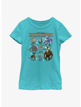 Star Wars Galaxy Of Creatures Creature Textbook Youth Girls T-Shirt, , hi-res