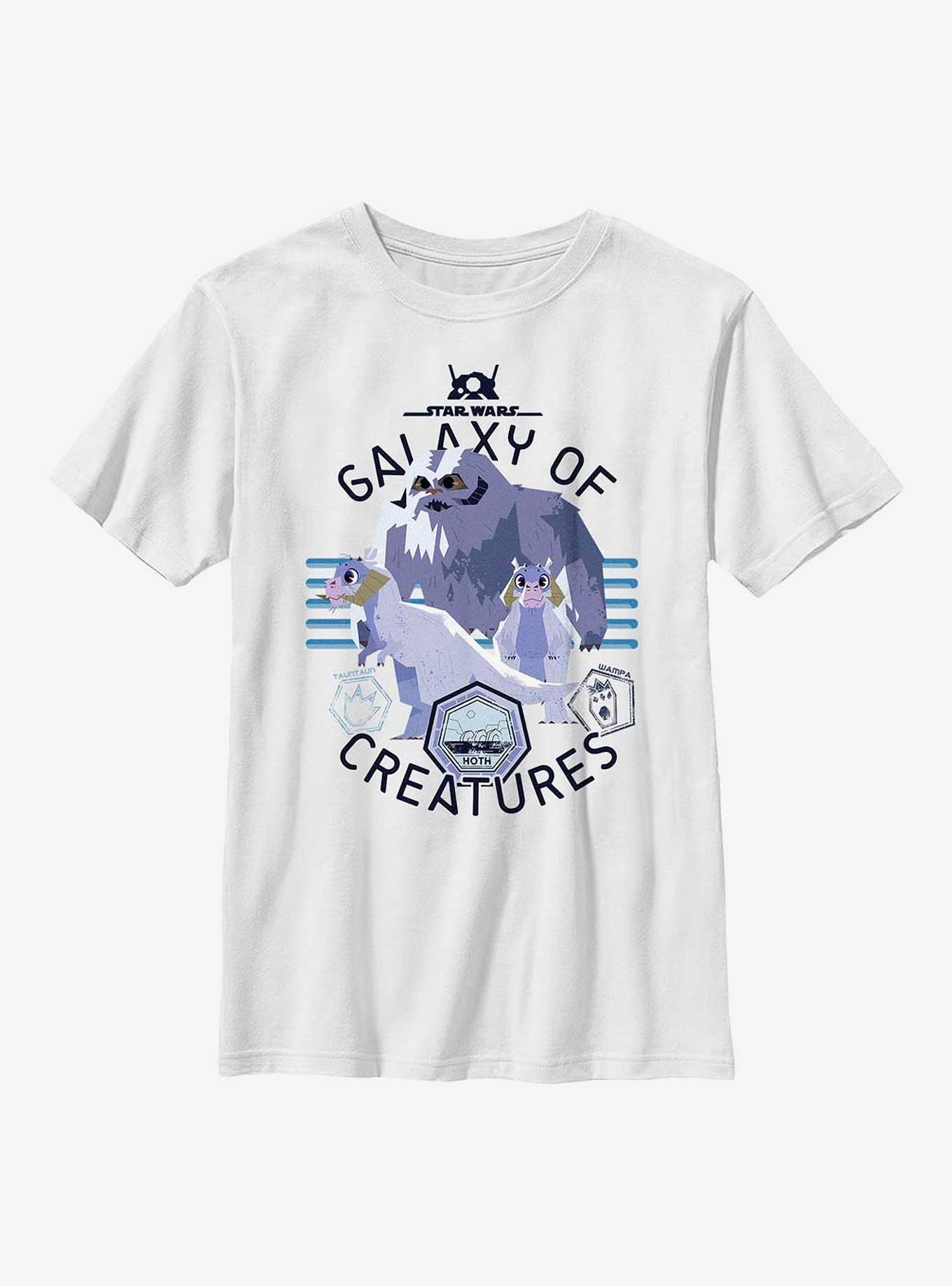 Star Wars Galaxy Of Creatures Hoth Native Species Youth T-Shirt, WHITE, hi-res