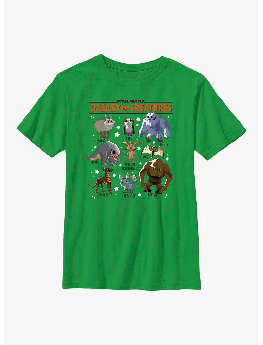 Star Wars Galaxy Of Creatures Creature Textbook Youth T-Shirt, KELLY, hi-res