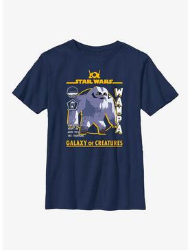 Star Wars Galaxy Of Creatures Wampa Statistics Youth T-Shirt, , hi-res