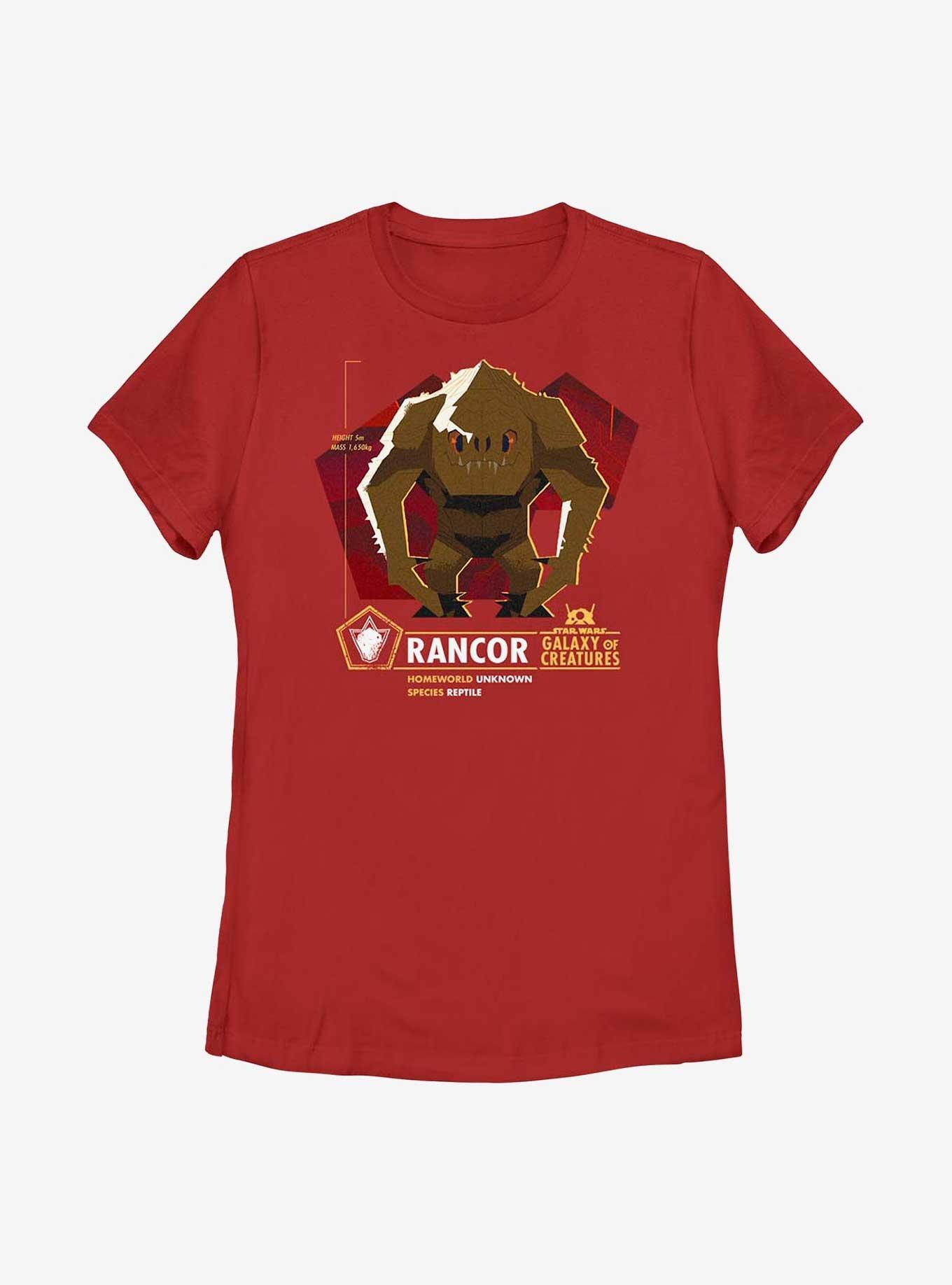 Star Wars Galaxy Of Creatures Rancor Species Womens T-Shirt, RED, hi-res