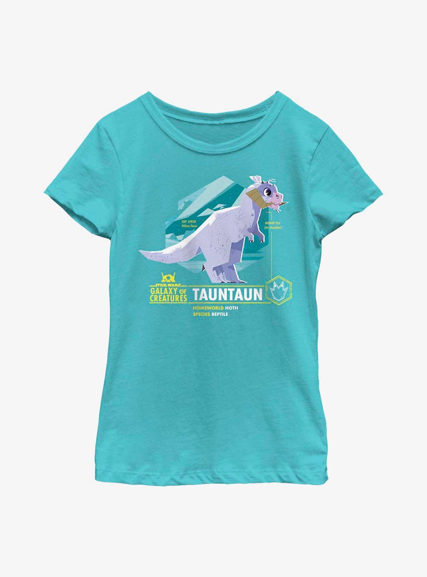 Star Wars Galaxy Of Creatures Tauntaun Youth Girls T-Shirt, TAHI BLUE, hi-res