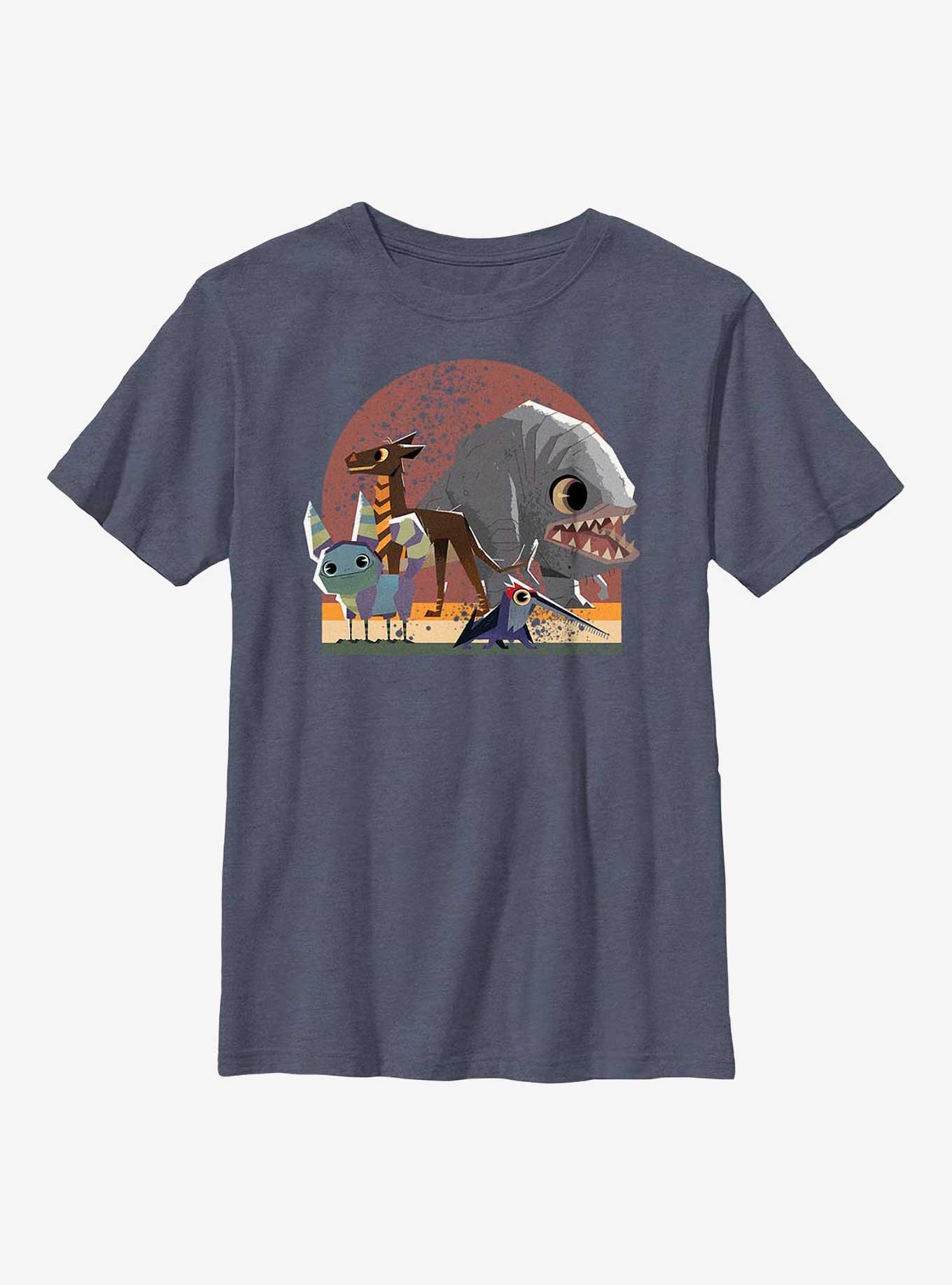 Star Wars Galaxy Of Creatures Creature Group Youth T-Shirt, NAVY HTR, hi-res
