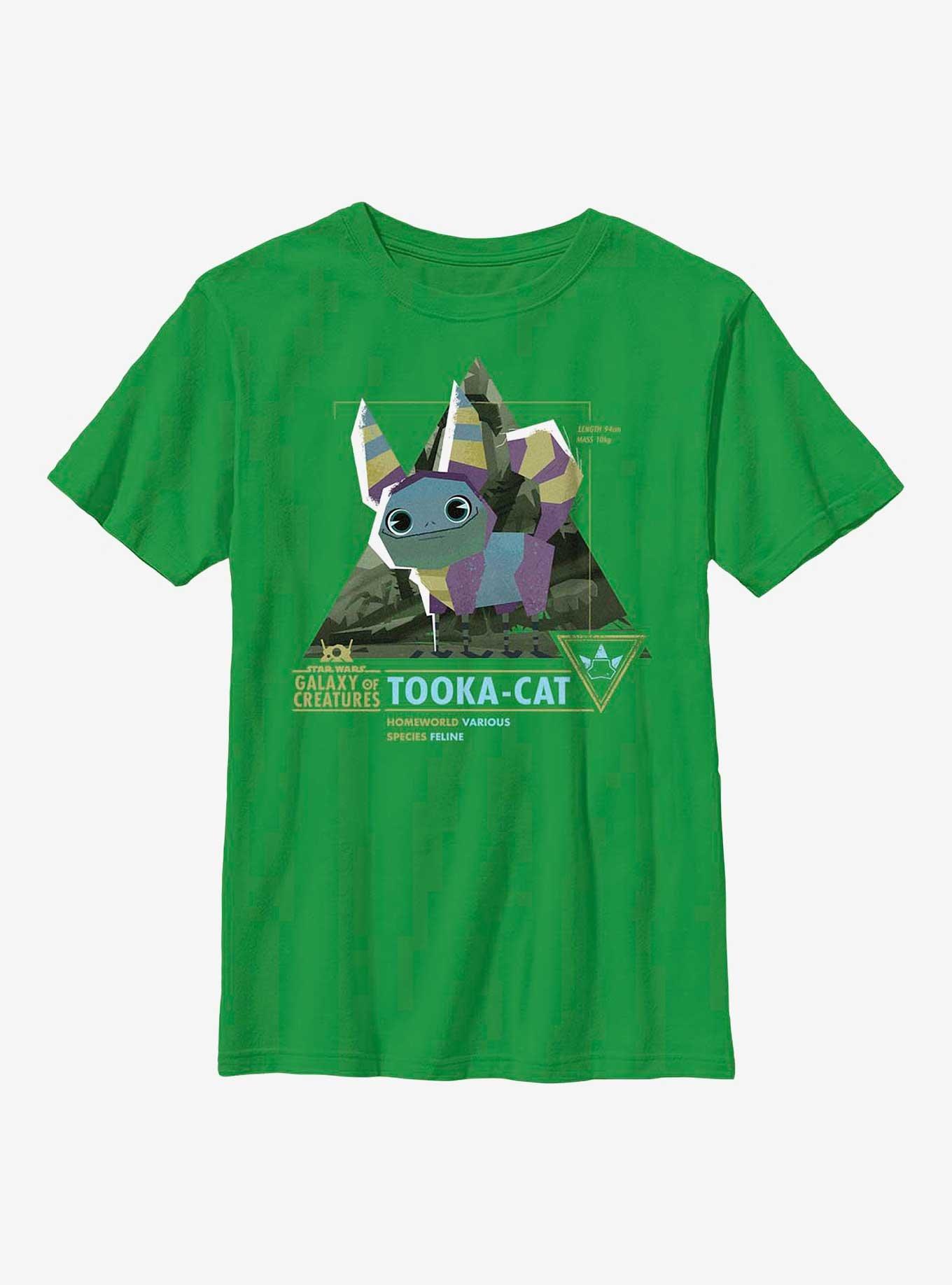 Star Wars Galaxy Of Creatures Tooka-Cat Species Youth T-Shirt, KELLY, hi-res
