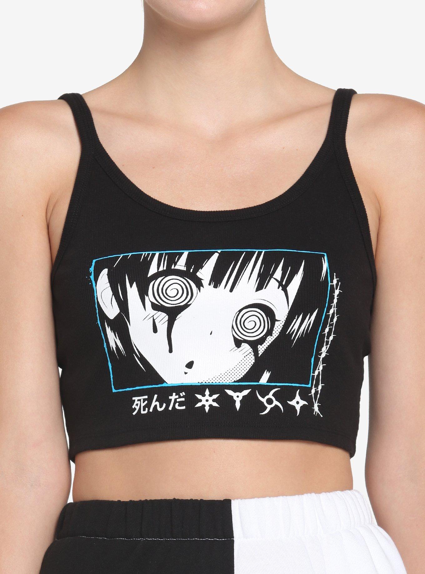 Anime Girl Blank Stare Girls Crop Cami