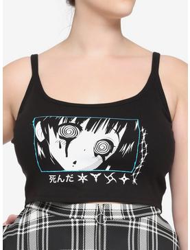 Anime Girl Blank Stare Girls Crop Cami Plus Size, , hi-res