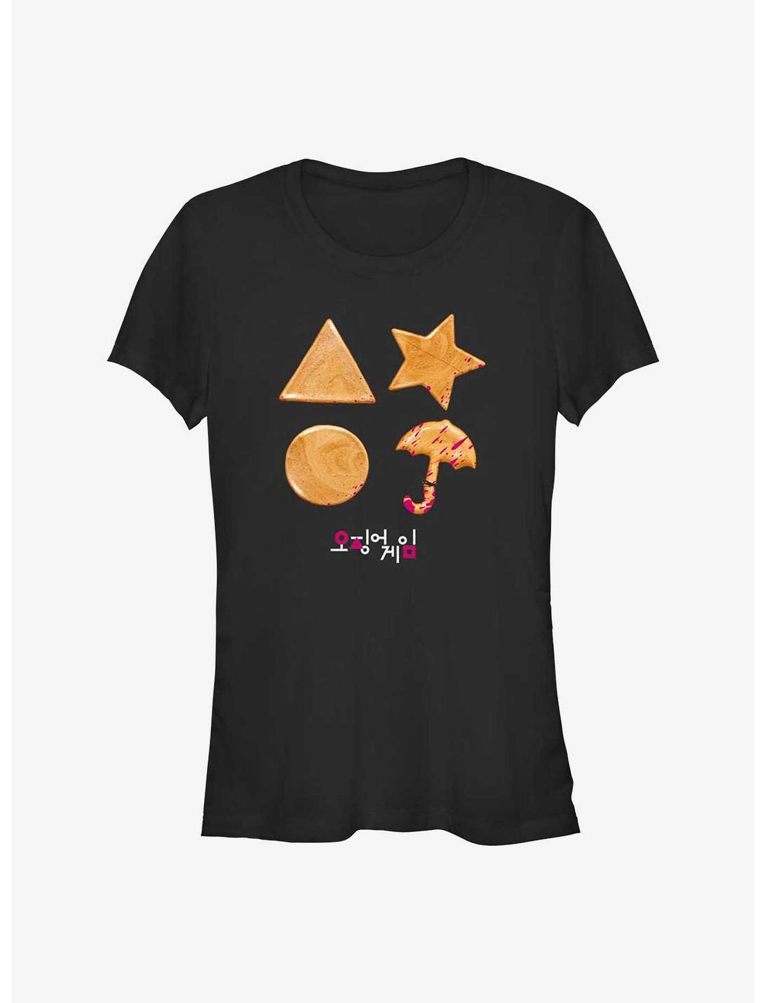 Squid Game Blood Cookies Girls T-Shirt, BLACK, hi-res