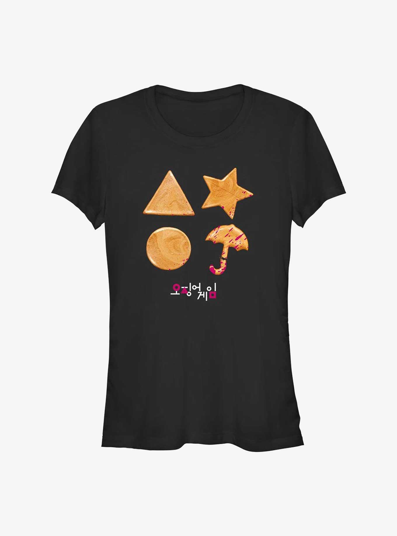 Squid Game Blood Cookies Girls T-Shirt, BLACK, hi-res