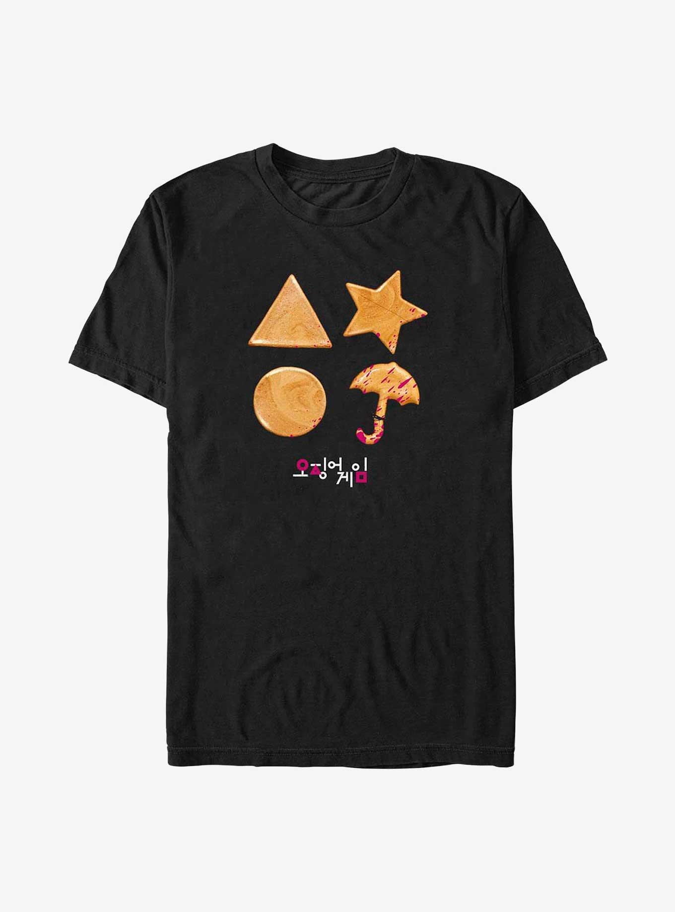 Squid Game Blood Cookies T-Shirt, BLACK, hi-res