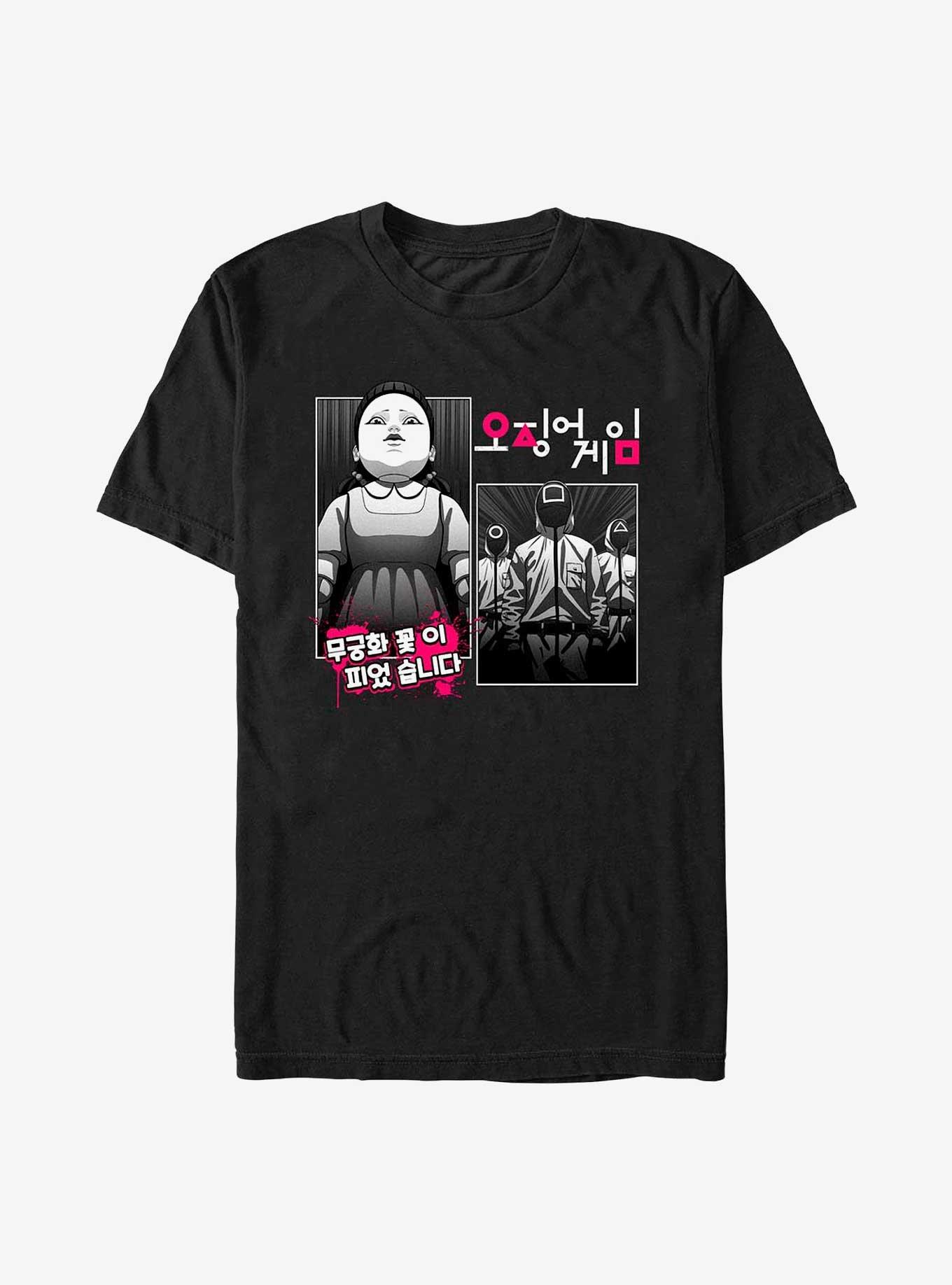 Squid Game Doll Manga T-Shirt, BLACK, hi-res