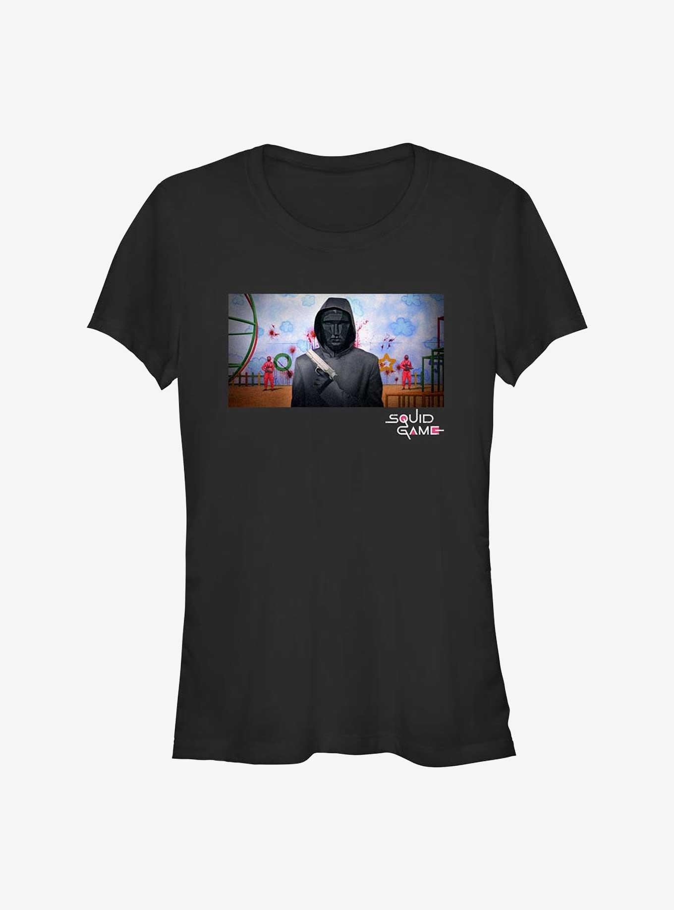 Squid Game Frontman Screenshot Girls T-Shirt, BLACK, hi-res