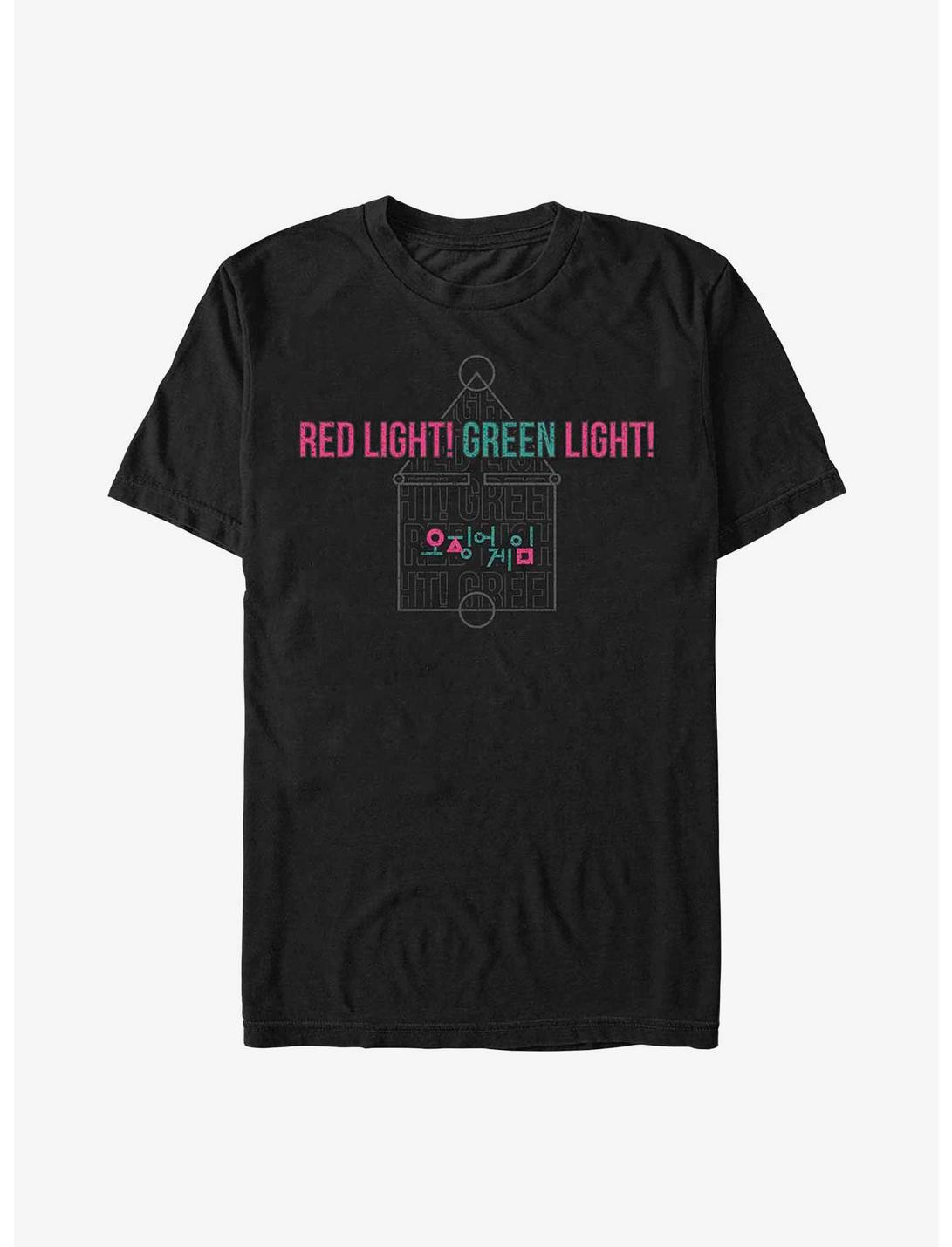 Squid Game Red Lights Green T-Shirt, BLACK, hi-res
