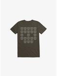 9724 Skulls T-Shirt, BROWN, hi-res